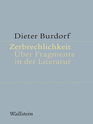 cover image of Zerbrechlichkeit